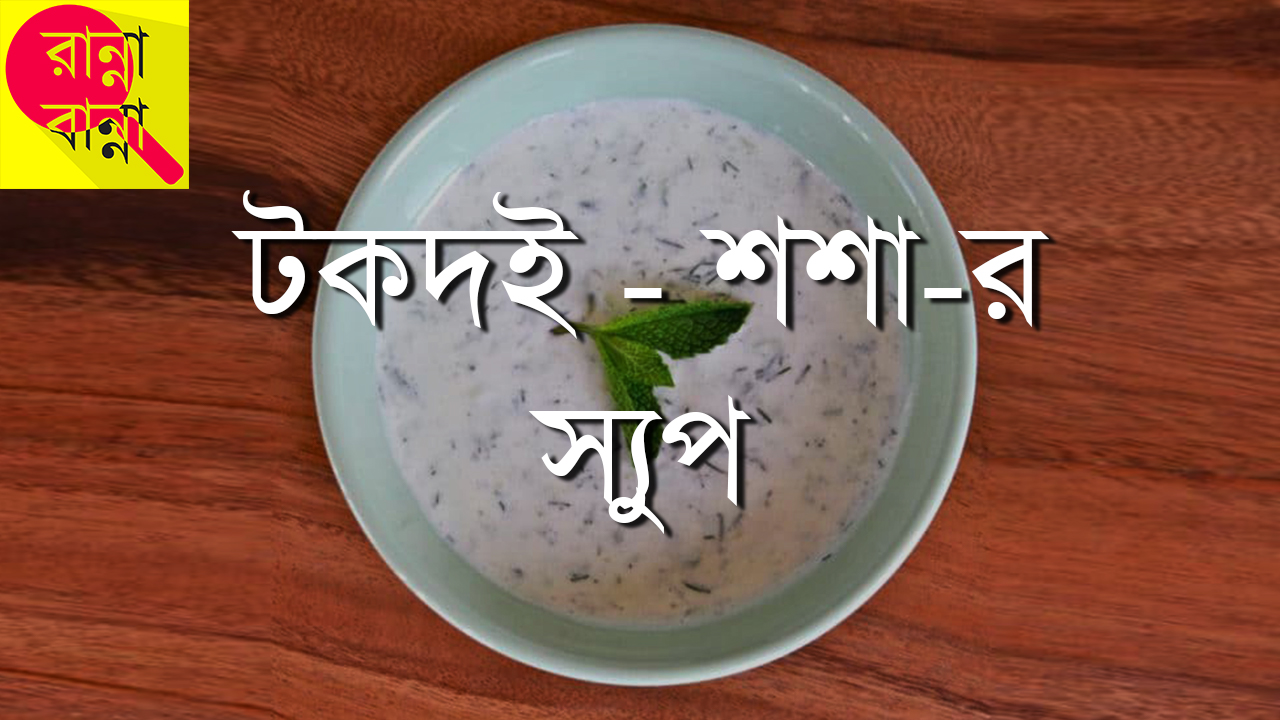 Tokdoi Soshar Soup - টকদই - শশা-র স্যুপ